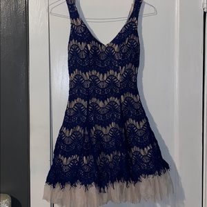 Blue prom dress